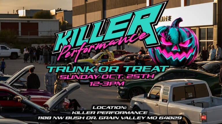Killer Performance Trunk Or Treat car show in Grain Valley, MO