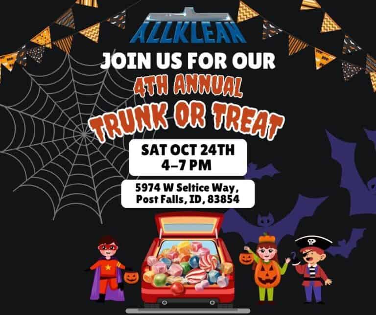 Allklean 4th Annual Trunk or Treat car show in Post Falls, ID