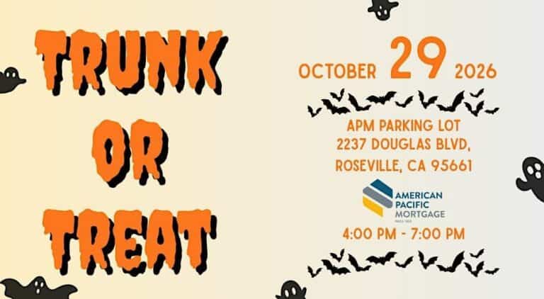 American Pacific Mortgage Trunk or Treat car show in Roseville, CA
