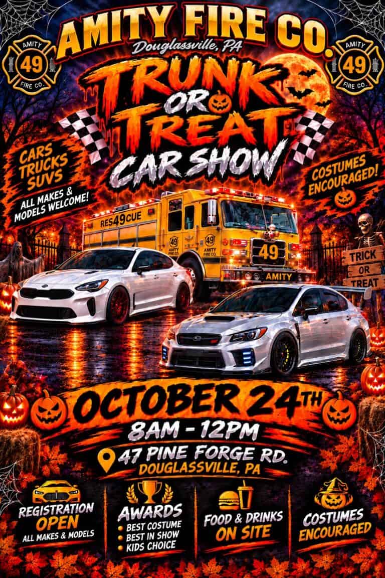 Amity Fire Co. Trunk or Treat Car Show car show in Douglassville, PA