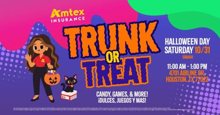 Amtex Insurance Trunk or Treat car show in Houston, TX