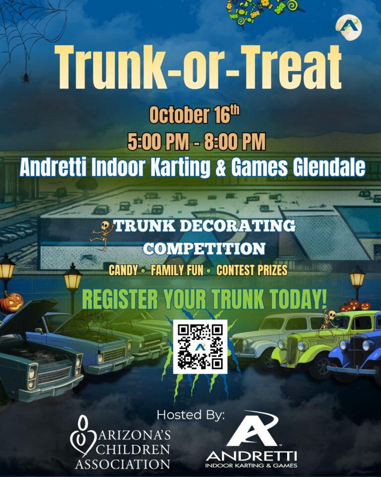 Andretti Glendale Trunk-or-Treat car show in Glendale, AZ