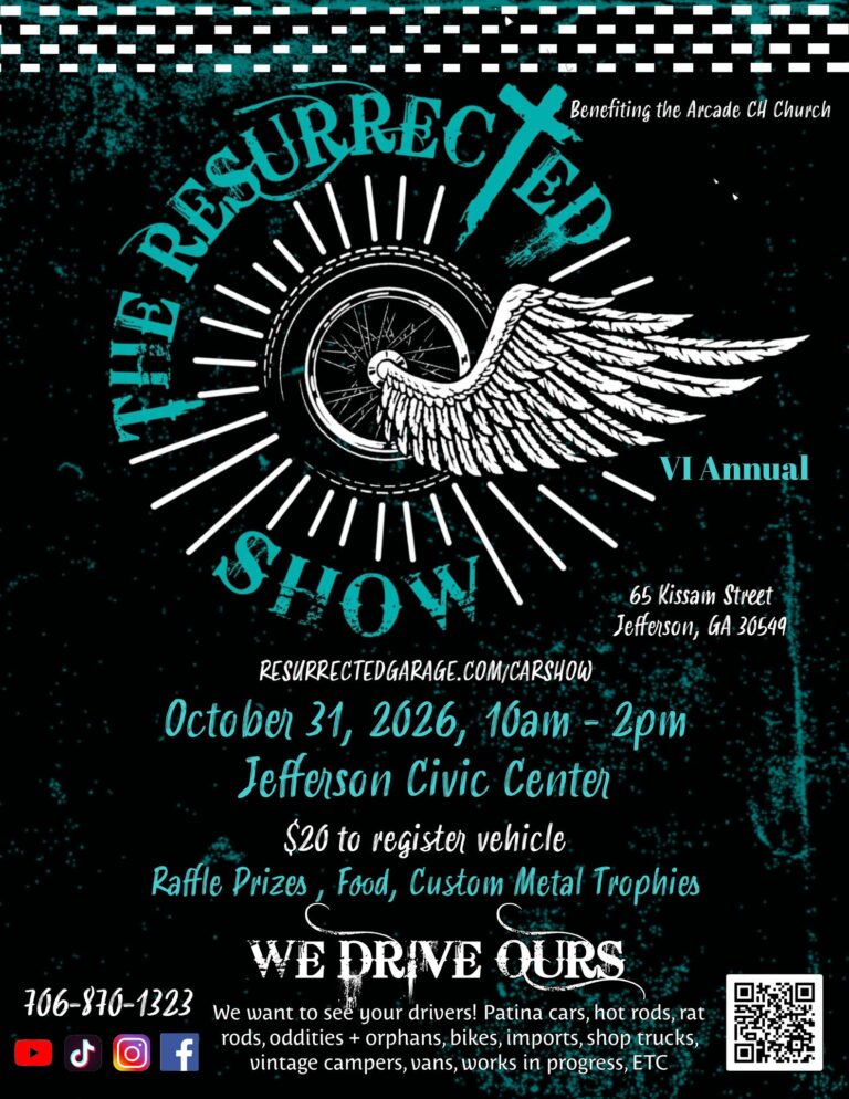Annual Resurrected Show car show in Jefferson, GA