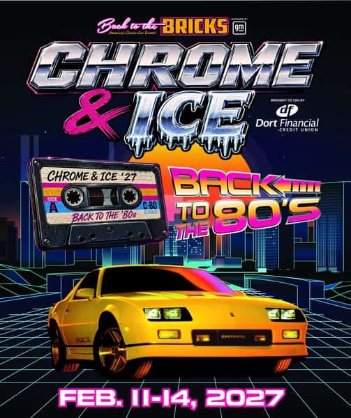 Back to the BRICKS America’s Classic Car Event powered by GM Chrome & Ice car show in Flint, MI