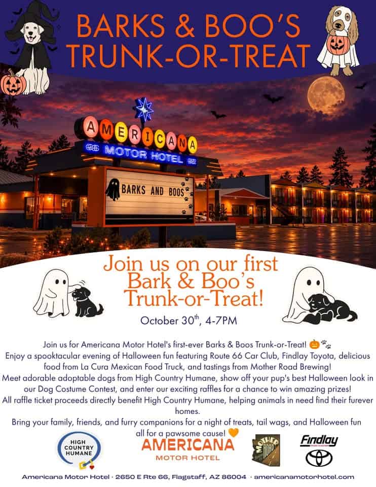 Barks & Boo’s Trunk-Or-Treat car show in Flagstaff, AZ