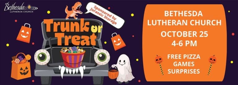 Bethesda Lutheran Church Trunk or Treat car show in Eugene, OR