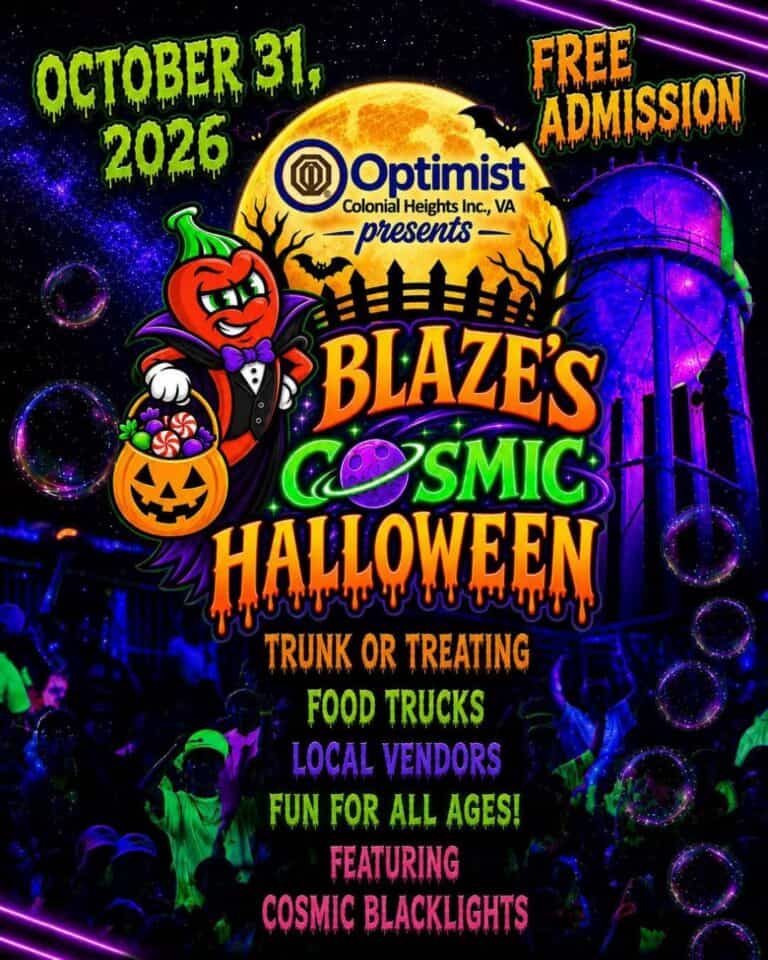 Blaze’s Cosmic Halloween Trunk or Treating car show in Colonial Heights, VA