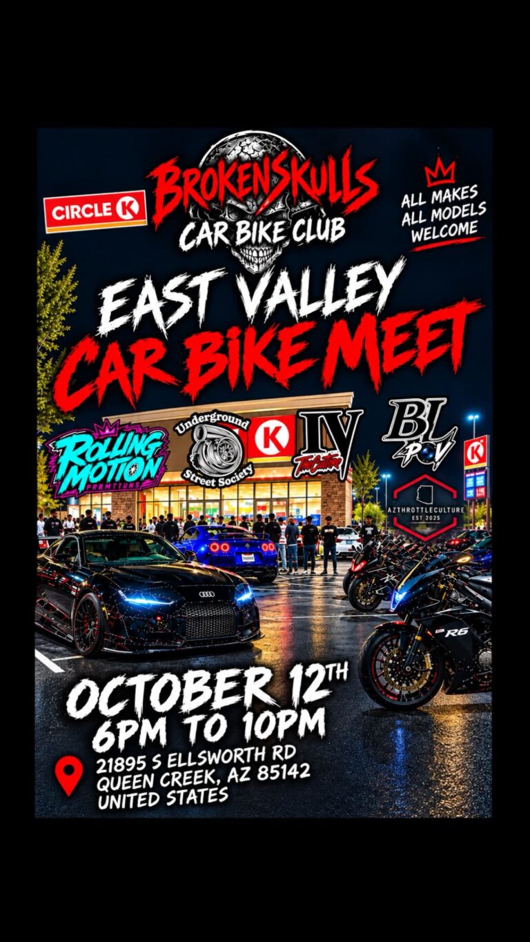 Brokenskulls Car Bike Club East Valley Car Bike Meet car show in Queen Creek, AZ