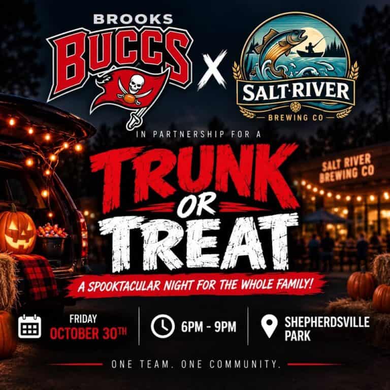 Brooks Buccaneers X Salt River Brewing Co. Trunk or Treat car show in Shepherdsville, KY