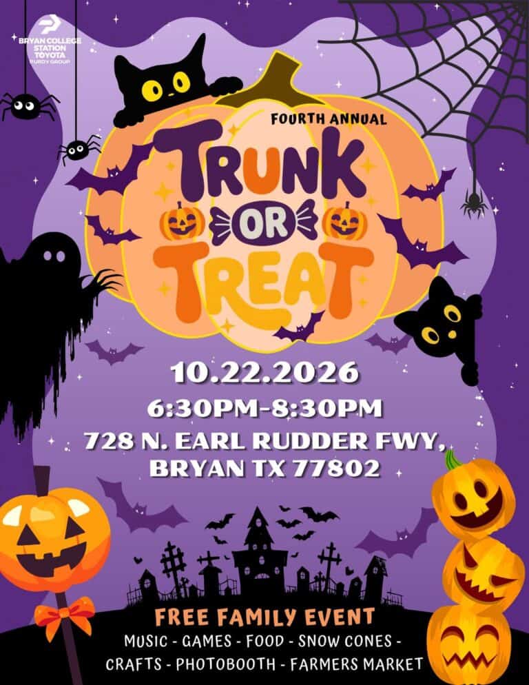 Bryan College Station Toyota Fourth Annual Trunk or Treat car show in Bryan, TX