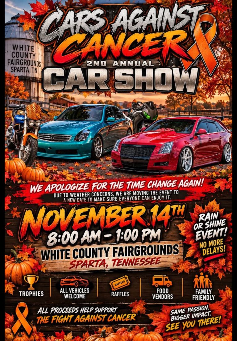 Cars Against Cancer 2nd Annual Car Show car show in Sparta, TN