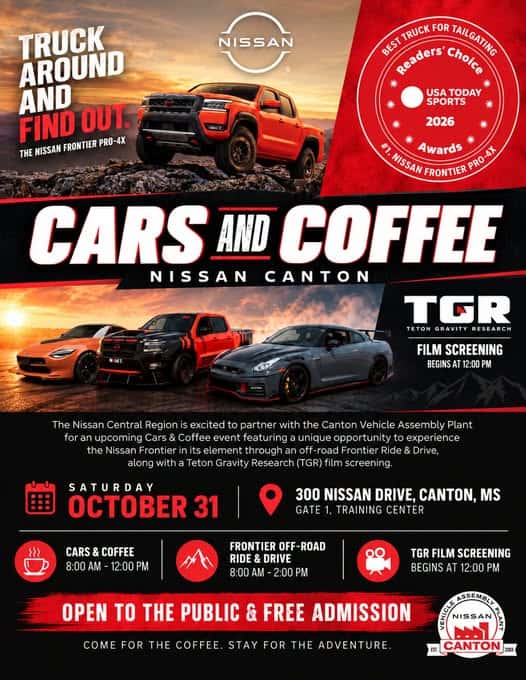 Cars And Coffee Nissan Canton car show in Canton, MS