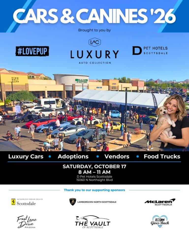Cars & Canines ’26 car show in Scottsdale, AZ