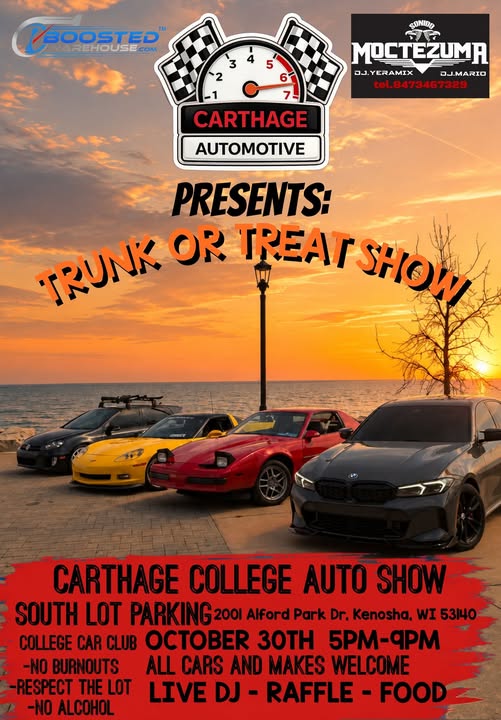 Carthage Automotive Presents Trunk or Treat Show Carthage College Auto Show car show in Kenosha, WI