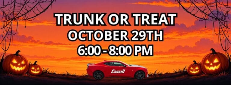 Cassill Motors Trunk or Treat car show in Cedar Rapids, IA