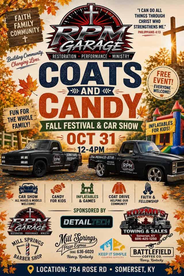 Coats And Candy Fall Festival & Car Show car show in Somerset, KY