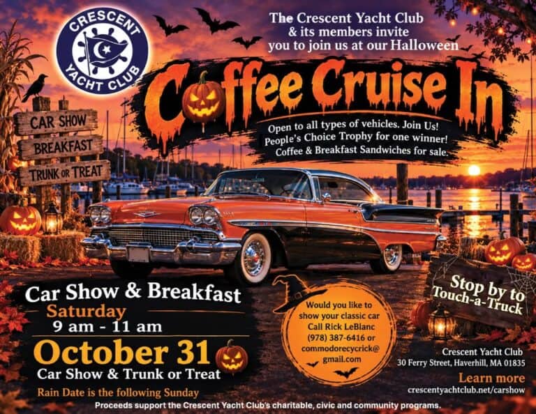 Coffee Cruise In car show in Haverhill, MA