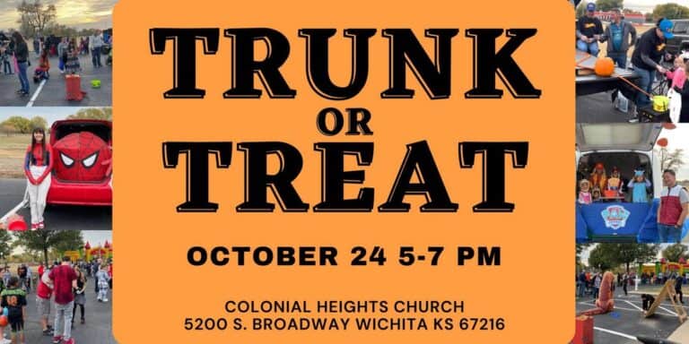 Colonial Heights Church Trunk or Treat car show in Wichita, KS