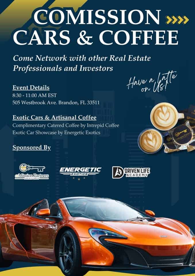 CoMission Cars & Coffee car show in Brandon, FL