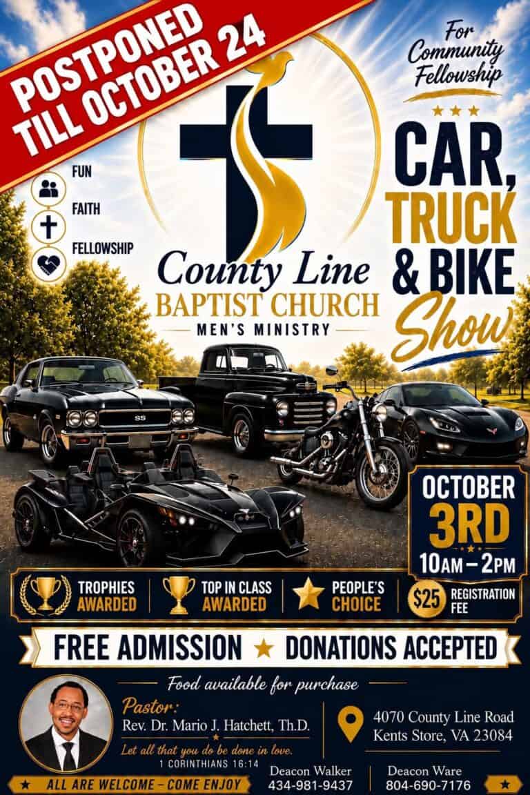 County Line Baptist Church Car, Truck & Bike Show car show in Kents Store, VA