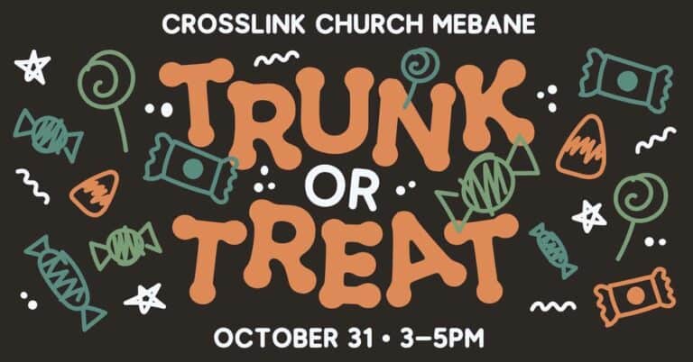 Crosslink Church Mebane Trunk or Treat car show in Mebane, NC