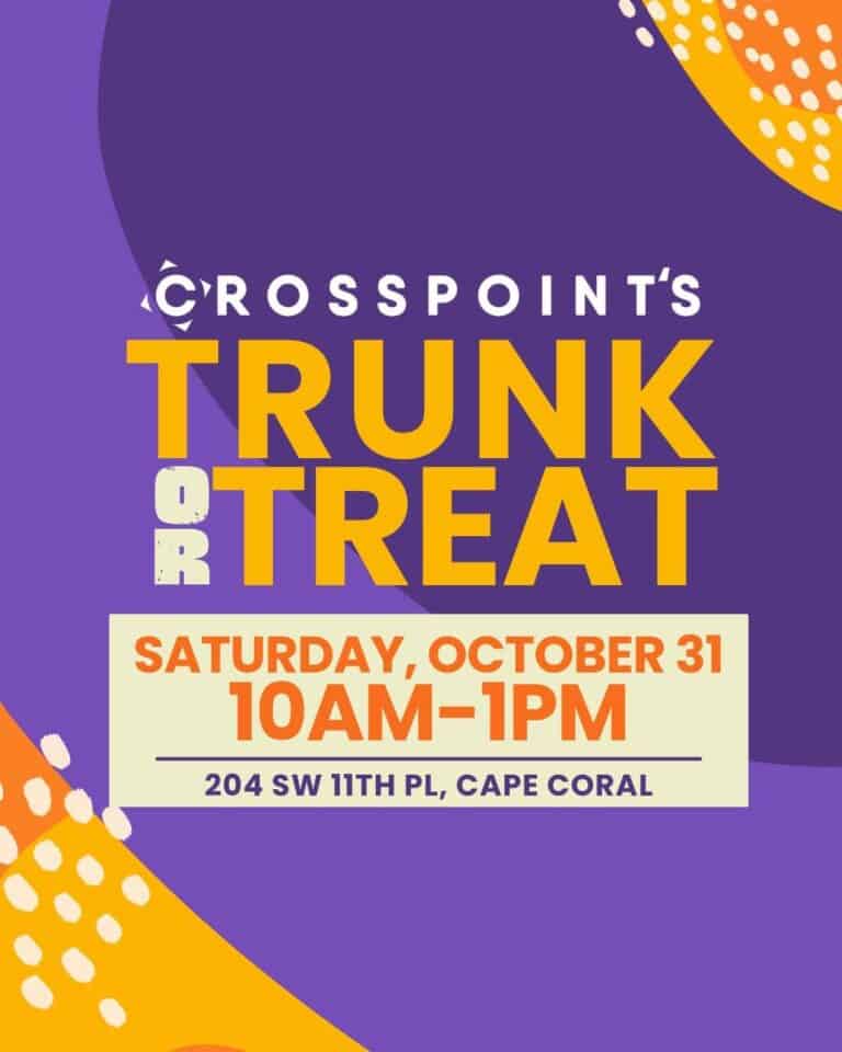 Crosspoint Church Trunk or Treat car show in Cape Coral, FL