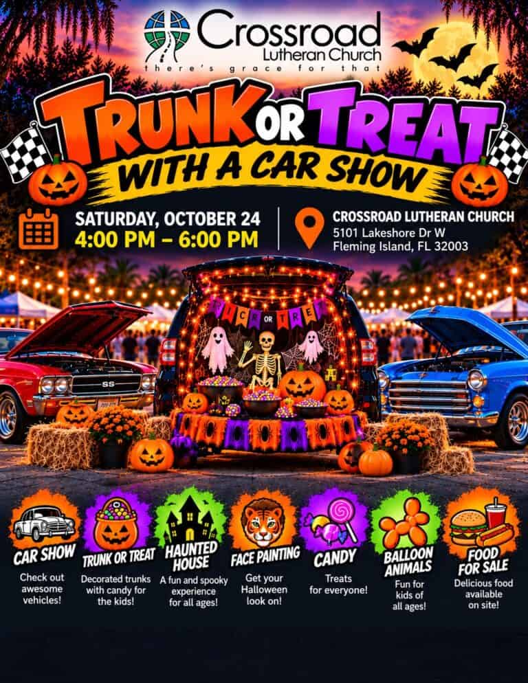 Crossroad Lutheran Church Trunk or Treat with a Car Show car show in Fleming Island, FL