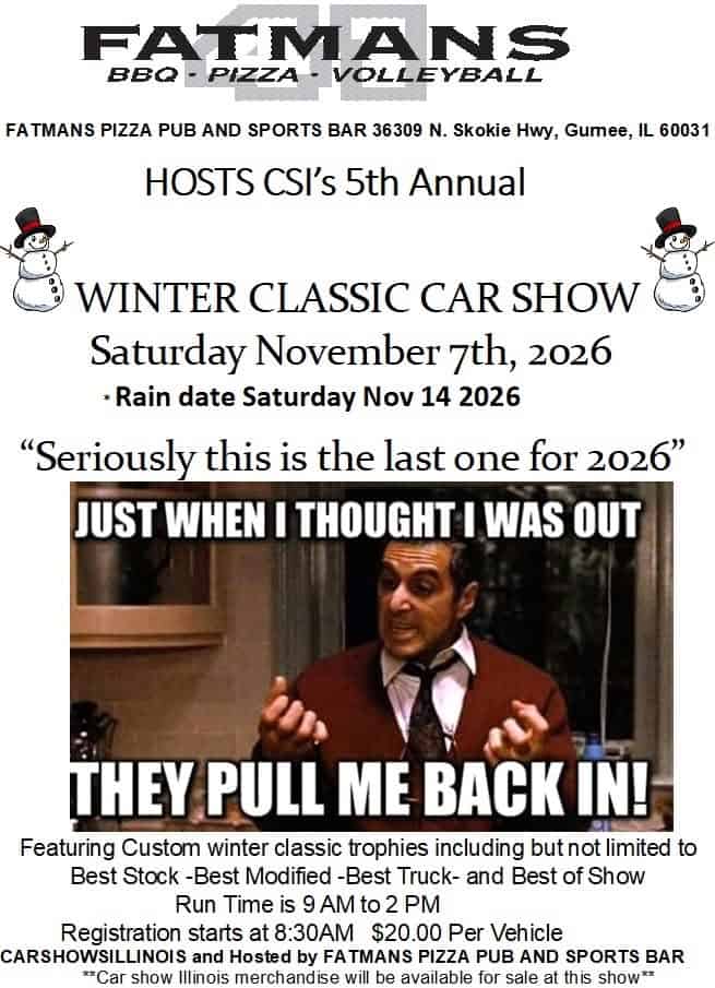 CSI’s Winter Classic Car Show car show in Gurnee, IL