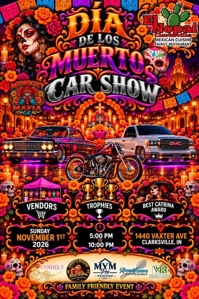 Dia De Los Muertos Car Show At El Nopal car show in Clarksville