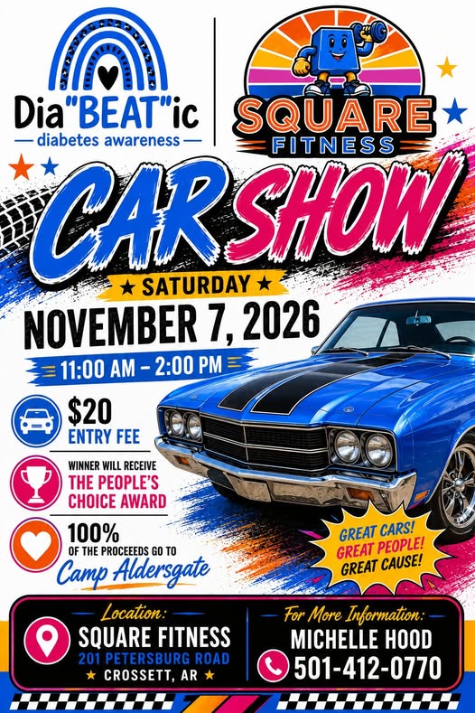 Dia”BEAT”ic Square Fitness Car Show car show in Crossett, AR