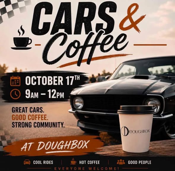 Doughbox Cars & Coffee car show in Caledonia, OH