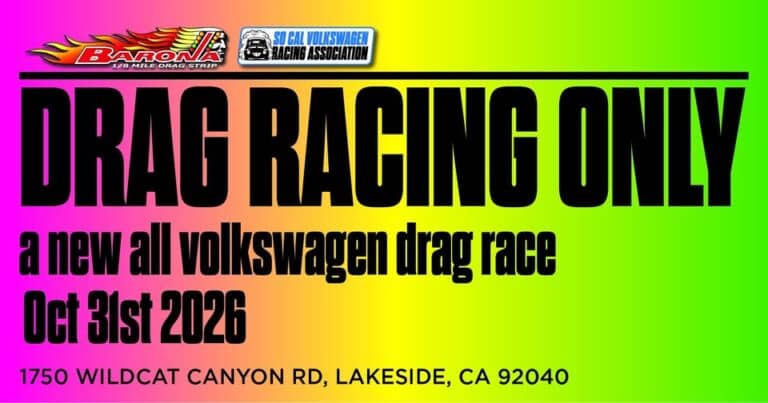 Drag Racing Only at Barona Drag Strip car show in Lakeside, CA