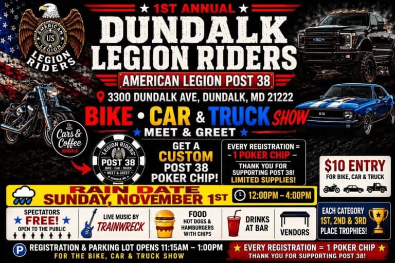 Dundalk Legion Riders Bike, Car & Truck Show car show in Dundalk, MD
