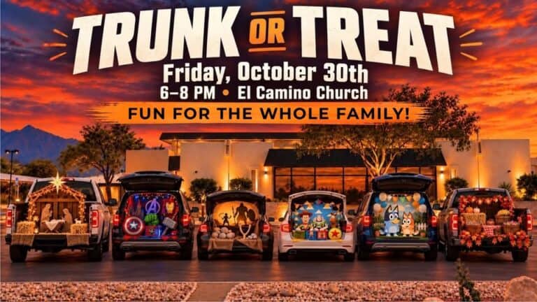 El Camino Church Trunk or Treat car show in Tucson, AZ
