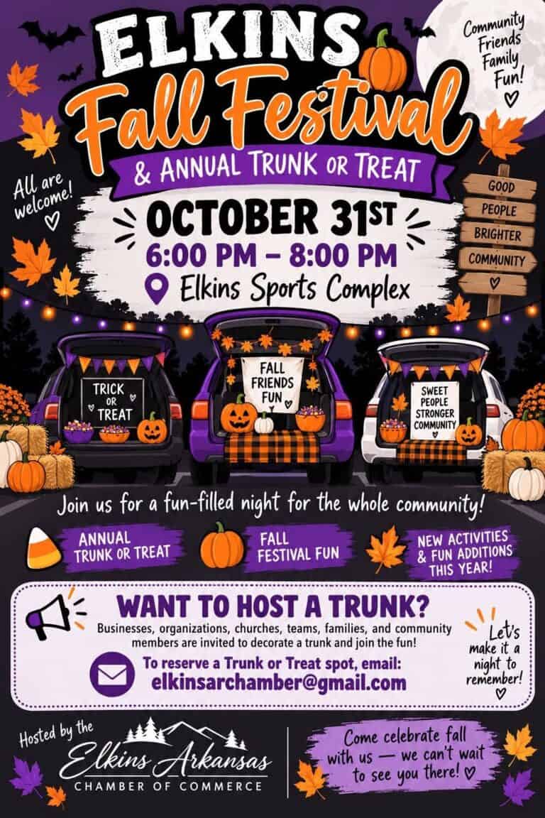 Elkins Fall Festival & Annual Trunk or Treat car show in Elkins, AR