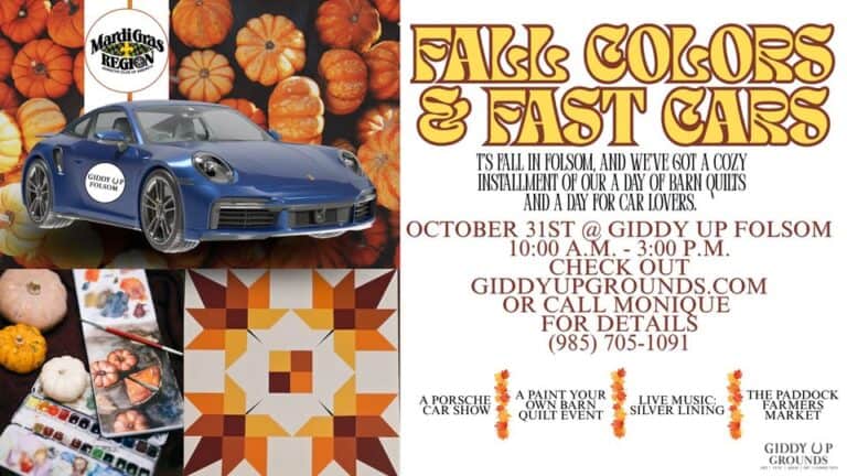Fall Colors & Fast Cars car show in Folsom, LA