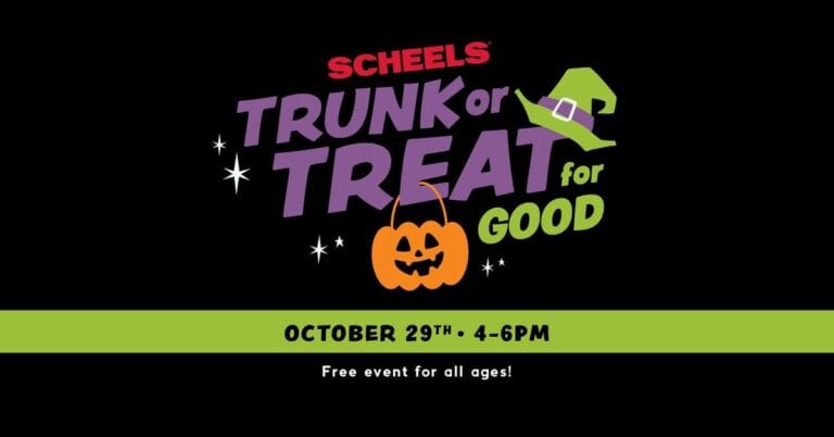 Fargo SCHEELS Trunk or Treat for Good car show in Fargo, ND