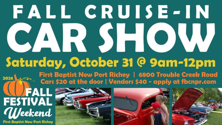 First Baptist New Port Richey Fall Cruise-In Car Show car show in New Port Richey, FL