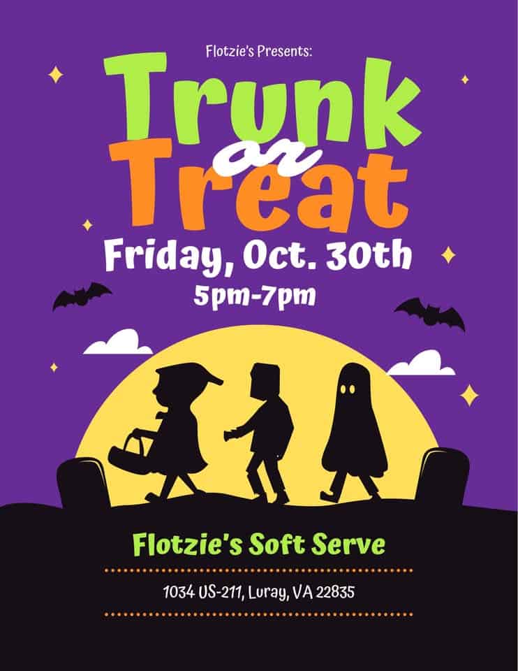 Flotzie’s Trunk or Treat car show in Luray, VA