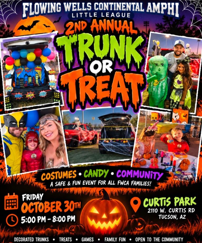 Flowing Wells Continental Amphi Little League Trunk Or Treat car show in Tucson, AZ