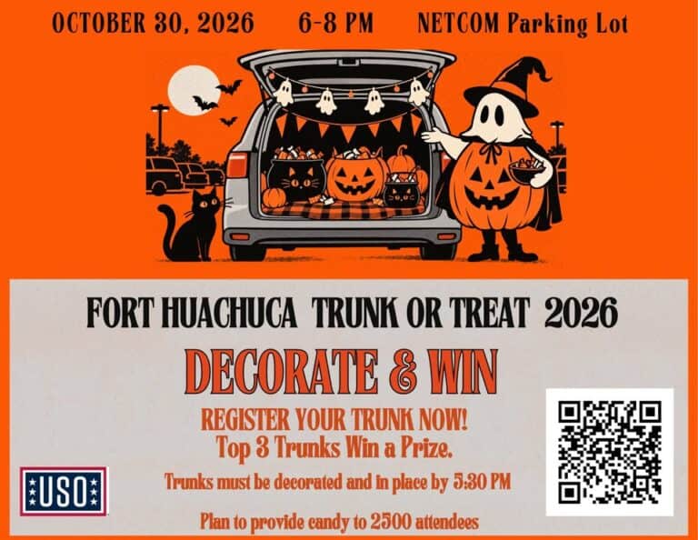 Fort Huachuca Trunk or Treat car show in Fort Huachuca, AZ