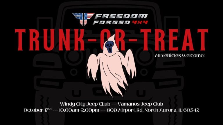 Freedom Forged 4×4 Trunk-or-Treat car show in North Aurora, IL