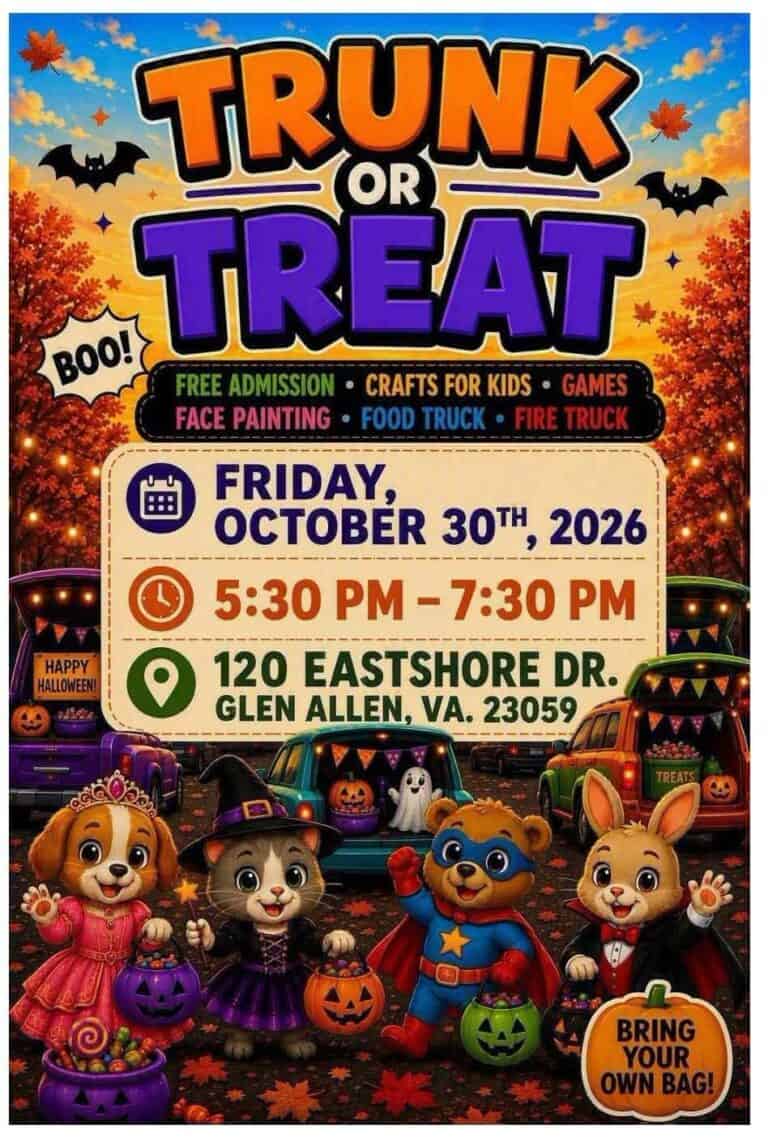 Glen Allen Trunk or Treat car show in Glen Allen, VA