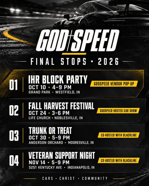 Godspeed Final Stops car show in Westfield, IN