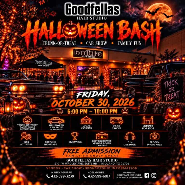 Goodfellas Halloween Bash car show in Midland, TX
