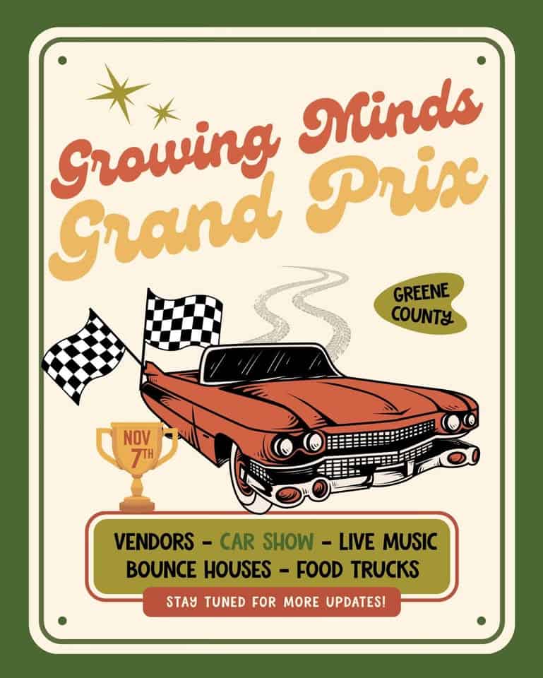 Growing Minds Grand Prix car show in Paragould, AR