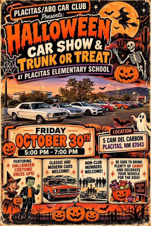 Halloween Car Show & Trunk Or Treat car show in Placitas, NM