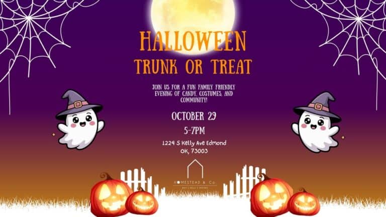 Halloween Trunk or Treat at Homestead Co car show in Edmond, OK