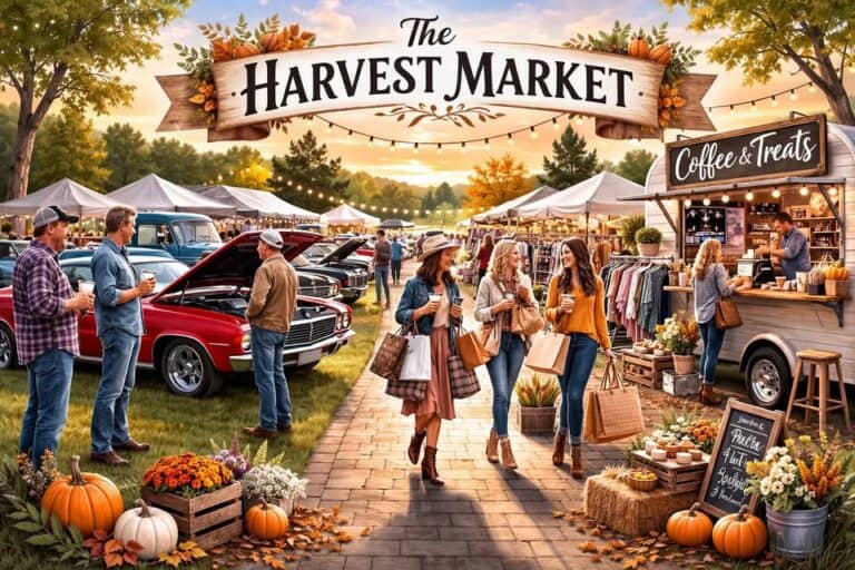 Harvest Market car show in Pomona, MO