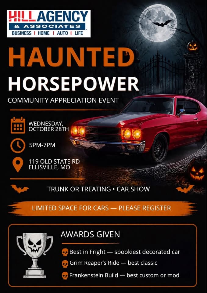 Haunted Horsepower car show in Ellisville, MO